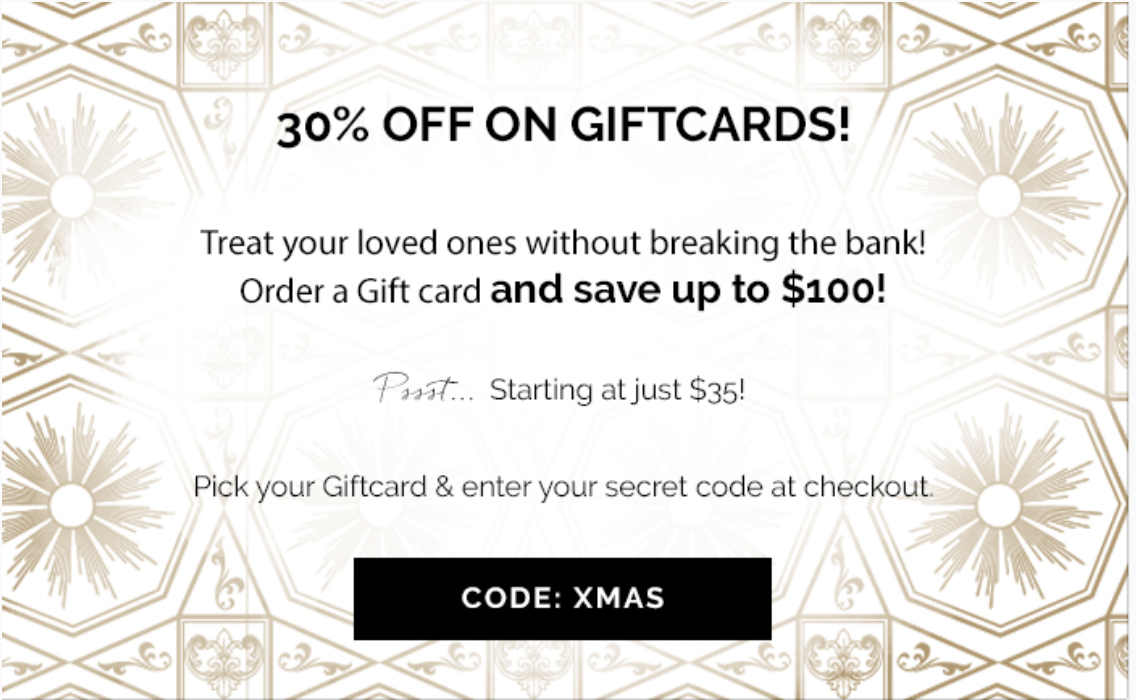 Emma & Chloe Flash Sale – 30% Off Gift Cards!