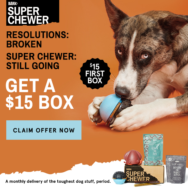 Super Chewer Coupon – First Box for $15!
