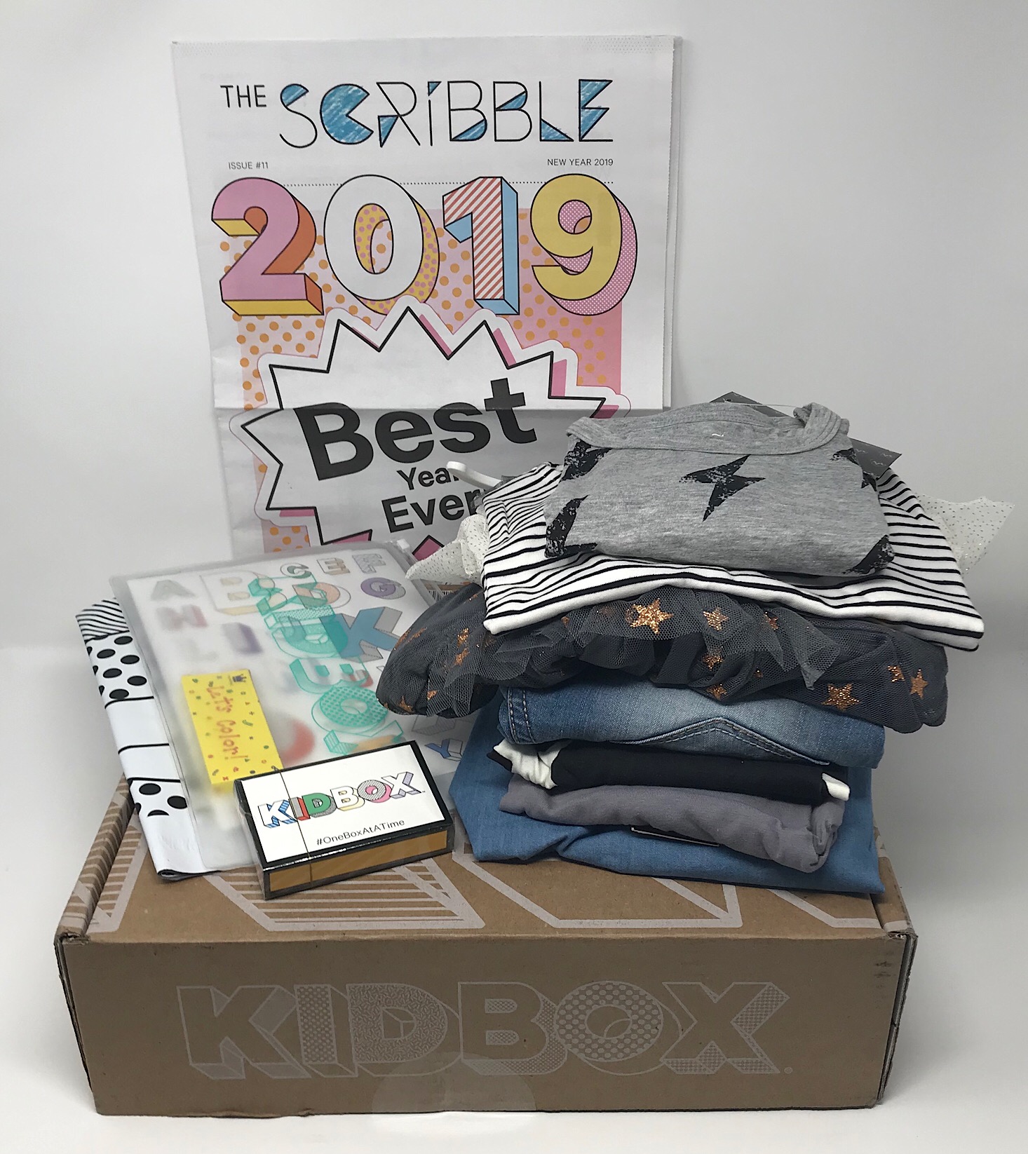 Kidbox Girls 2019 New Year Box Review + $20 Off Coupon