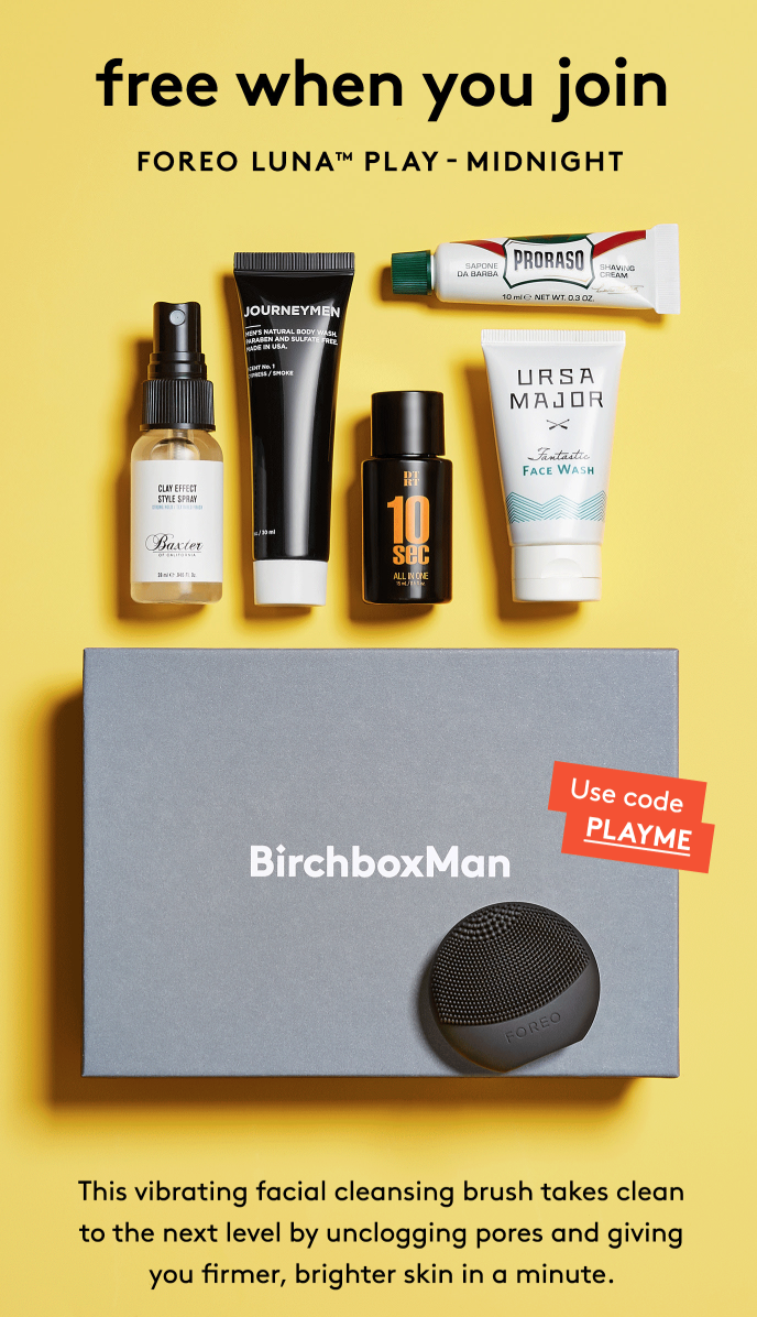 BirchboxMan Coupon – FREE Foreo Luna Play with 6-Month Subscription!
