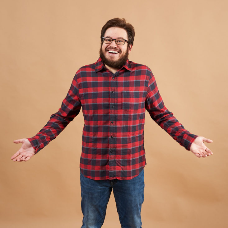 Stitch Fix Mens December 2018 - Hawker Rye - Benson Stretch Flannel Shirt Front View