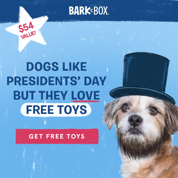 BarkBox Presidents Day Coupon – Free Bonus Toy Every Month!