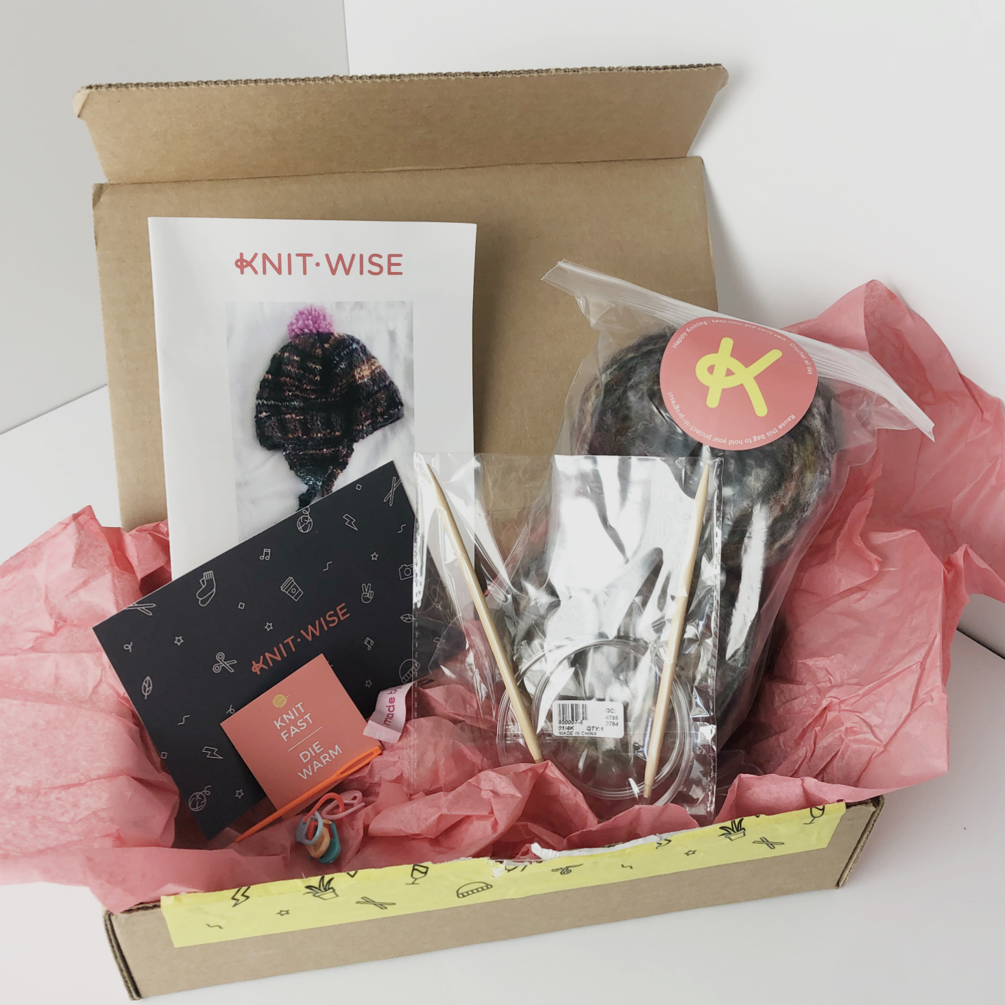 Knit-Wise Yarn Subscription Box Review + Coupon – January 2019