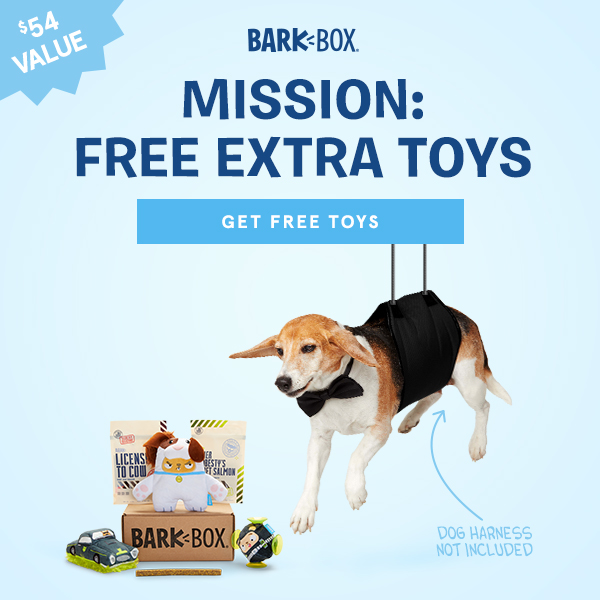 New BarkBox Coupon – Free Bonus Toy Every Month with 6-Month Subscription!