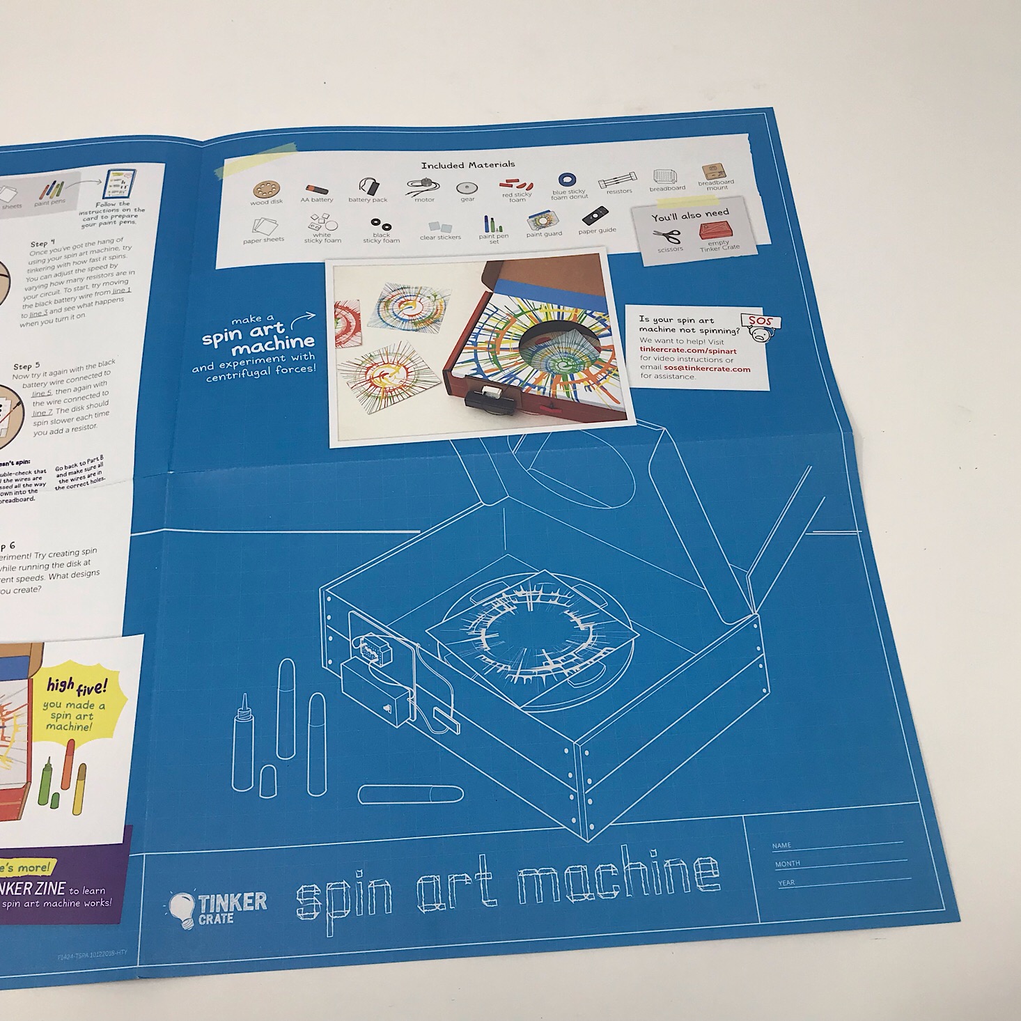 KiwiCo Tinker Crate Spin Art Machine Review + Coupon MSA