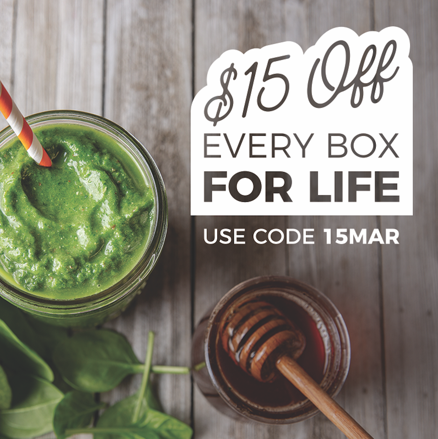 SmoothieBox Coupon – $15 Off For Life!