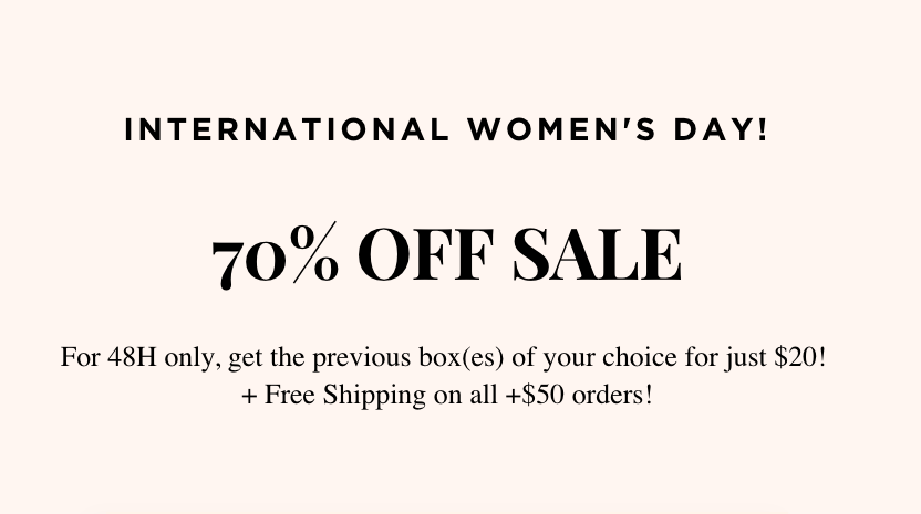 Emma & Chloe Flash Sale – Get A Previous Box For $20!