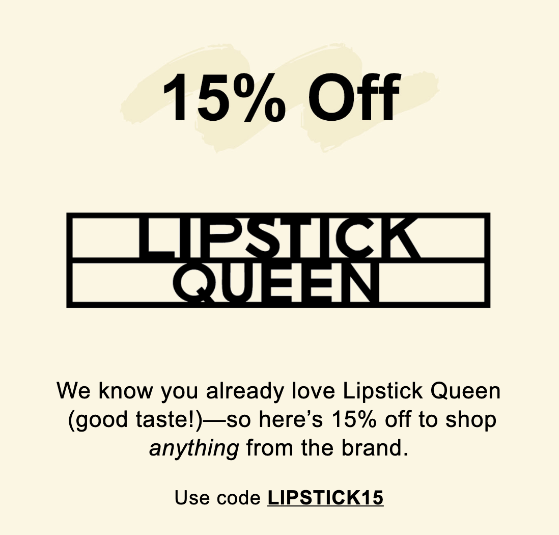 Birchbox Sale – 15% Off Lipstick Queen!