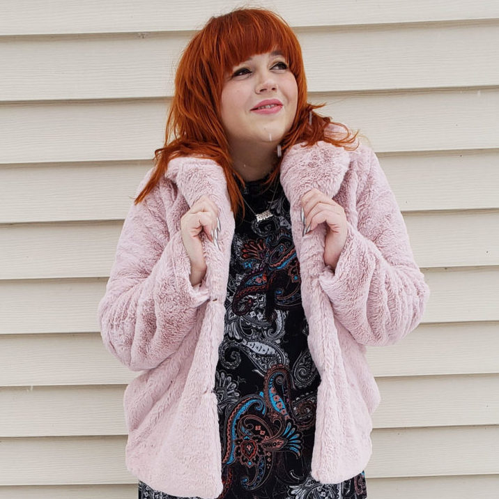 ShoeDazzle Plus Blush Faux Fur Coat Review + Coupon