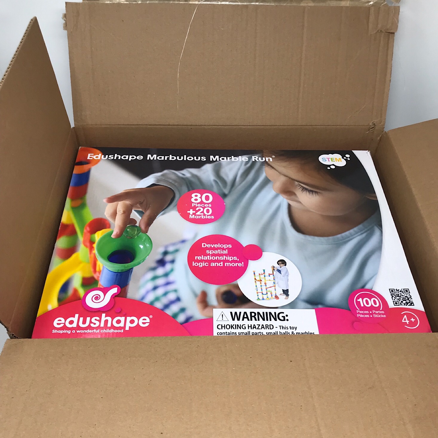 Amazon STEM Toy Club Review, Ages 5 to 7: Edushape Marbulous Marble Run