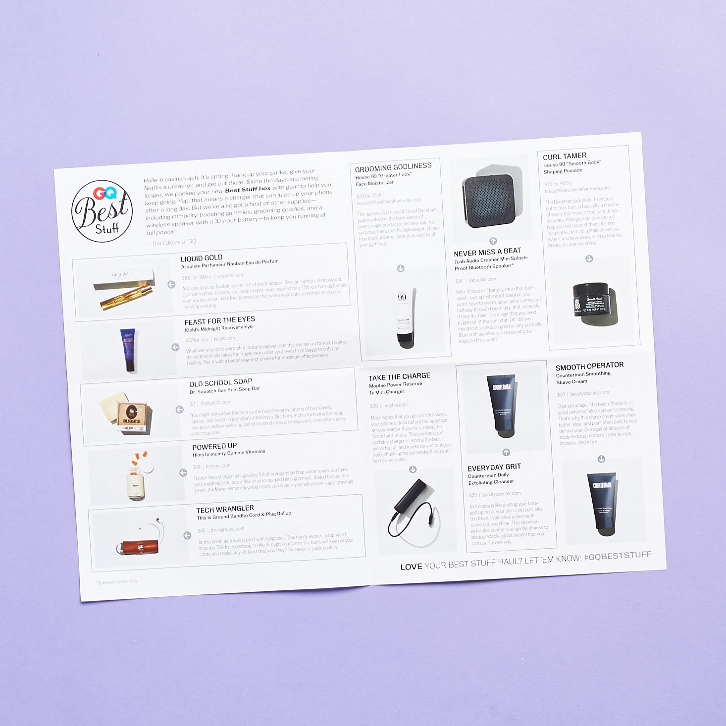 GQ Best Stuff Box Review Spring 2019 MSA