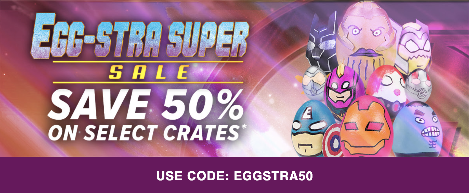 Last Day! Loot Crate Sale – 50% Off Select Crates!