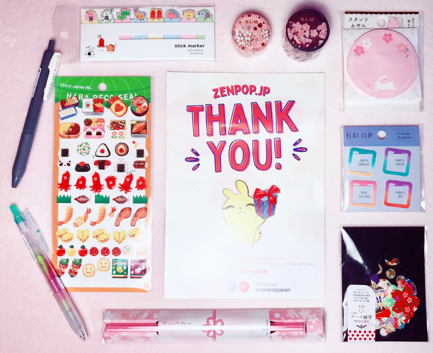 ZenPop Stationery Pack “Sakura” Review – April 2019