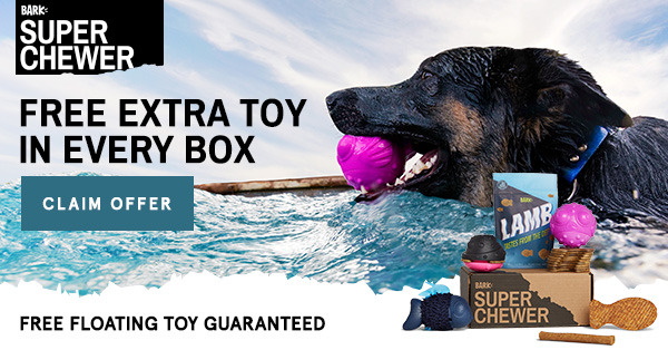 New Super Chewer Coupon – Free Bonus Toy Every Month with Longer Subscription!