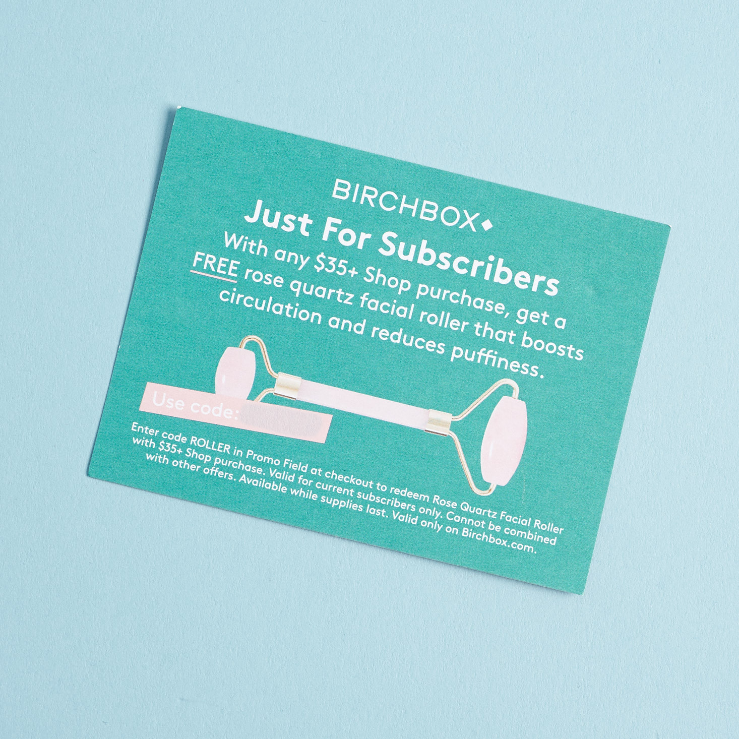 Birchbox Curated #2 May 2019 beauty box review promo card back