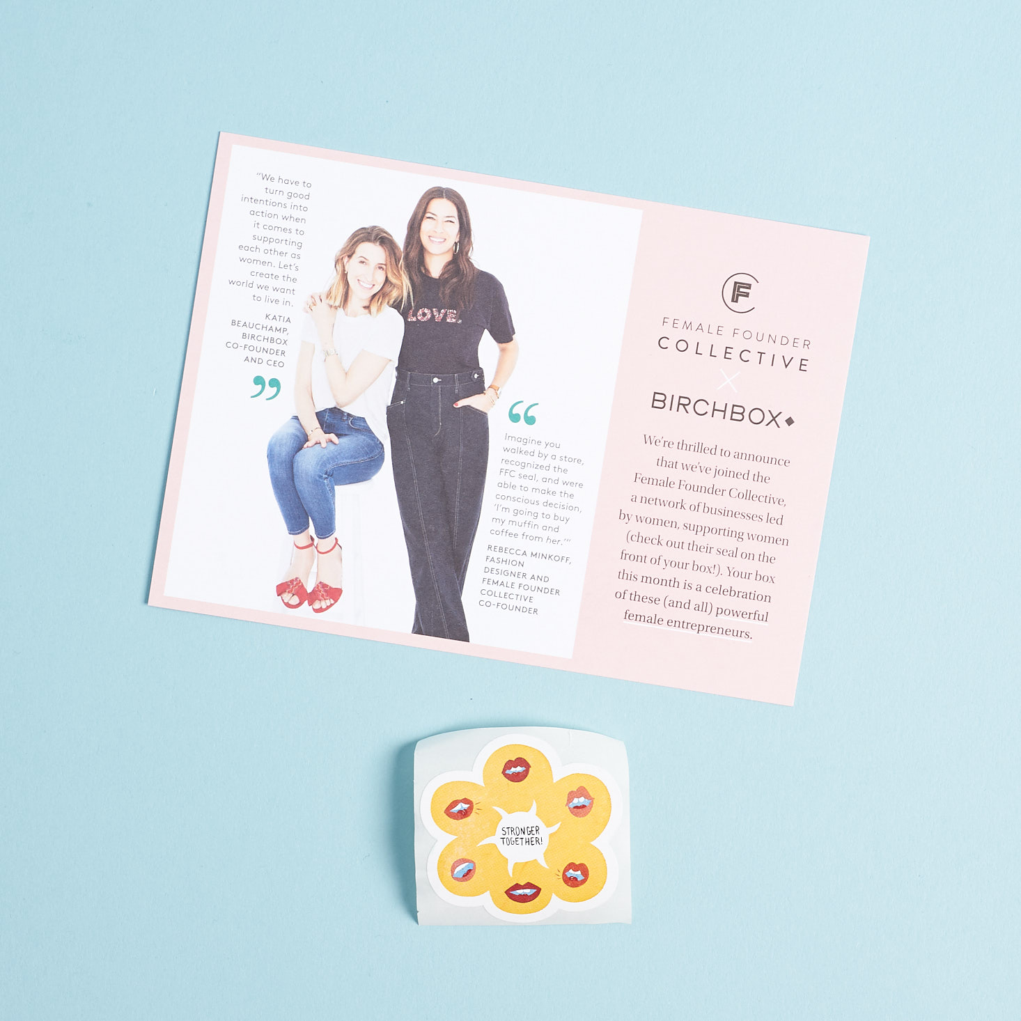 Birchbox Curated #2 May 2019 beauty box review card sticker back