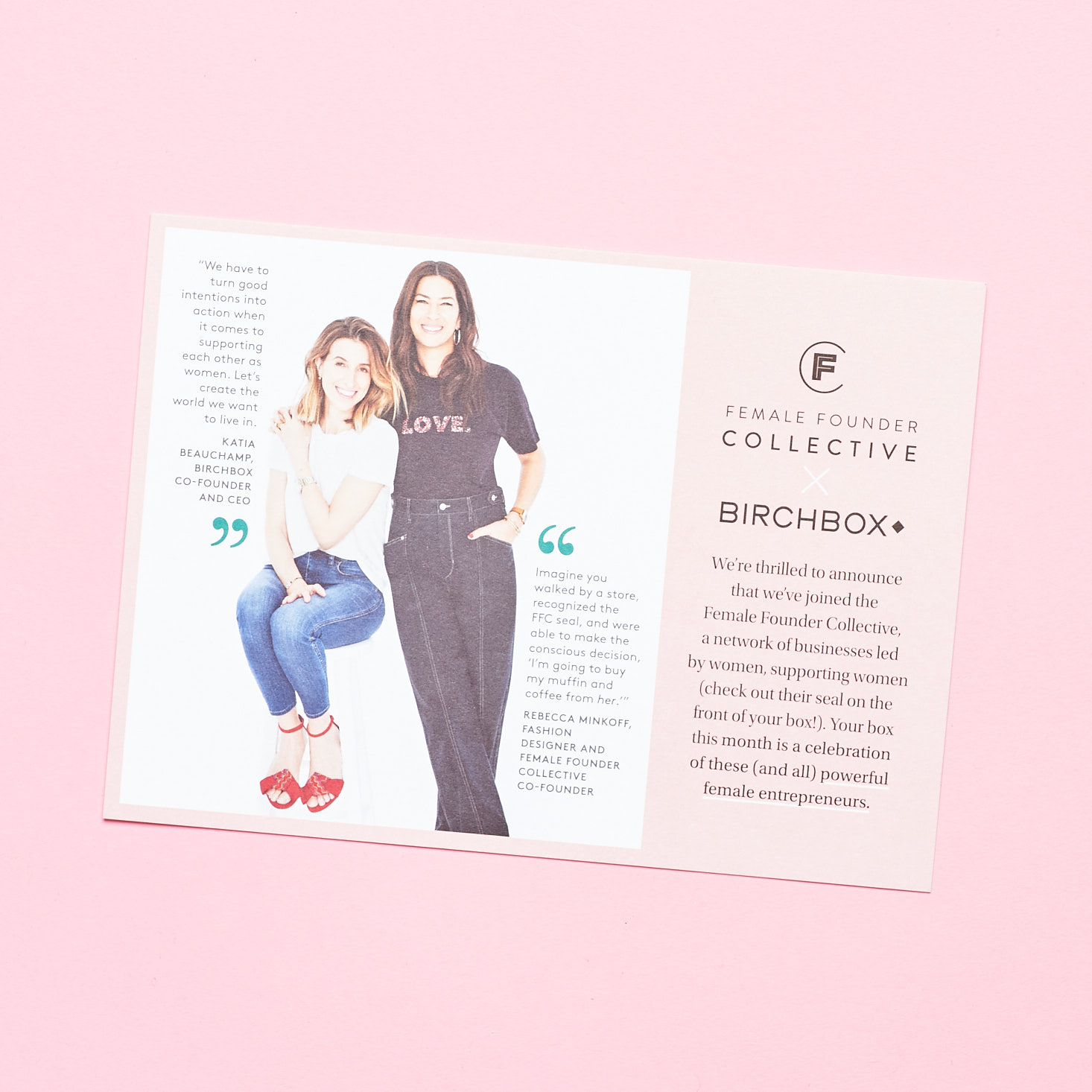 Birchbox Curated #1 May 2019 beauty box review card back