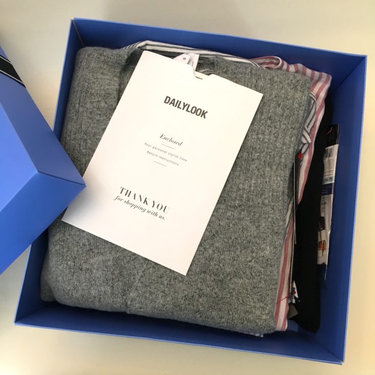 clothes in a box
