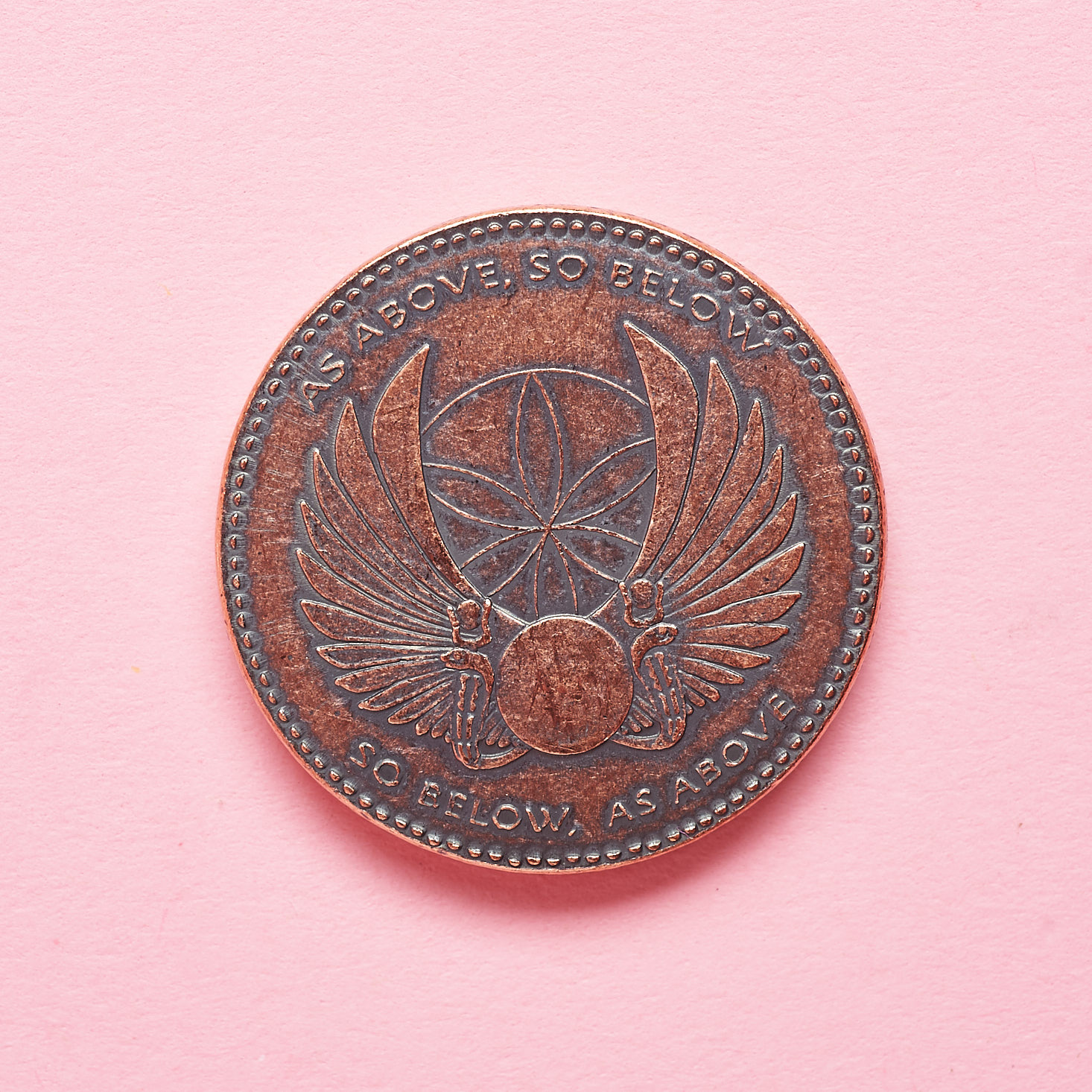 Goddess Provisions Divine Feminine May 2019 subscription box review coin front