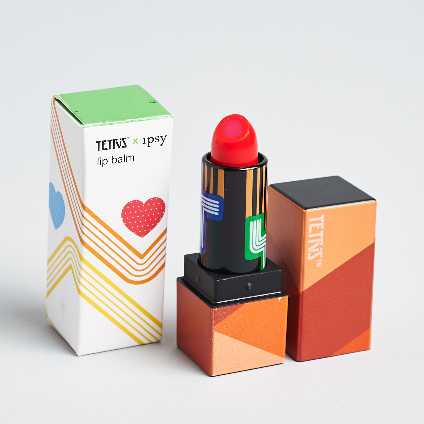 Ipsy x Tetris May 2019 makeup subscription box review lip balm l33t