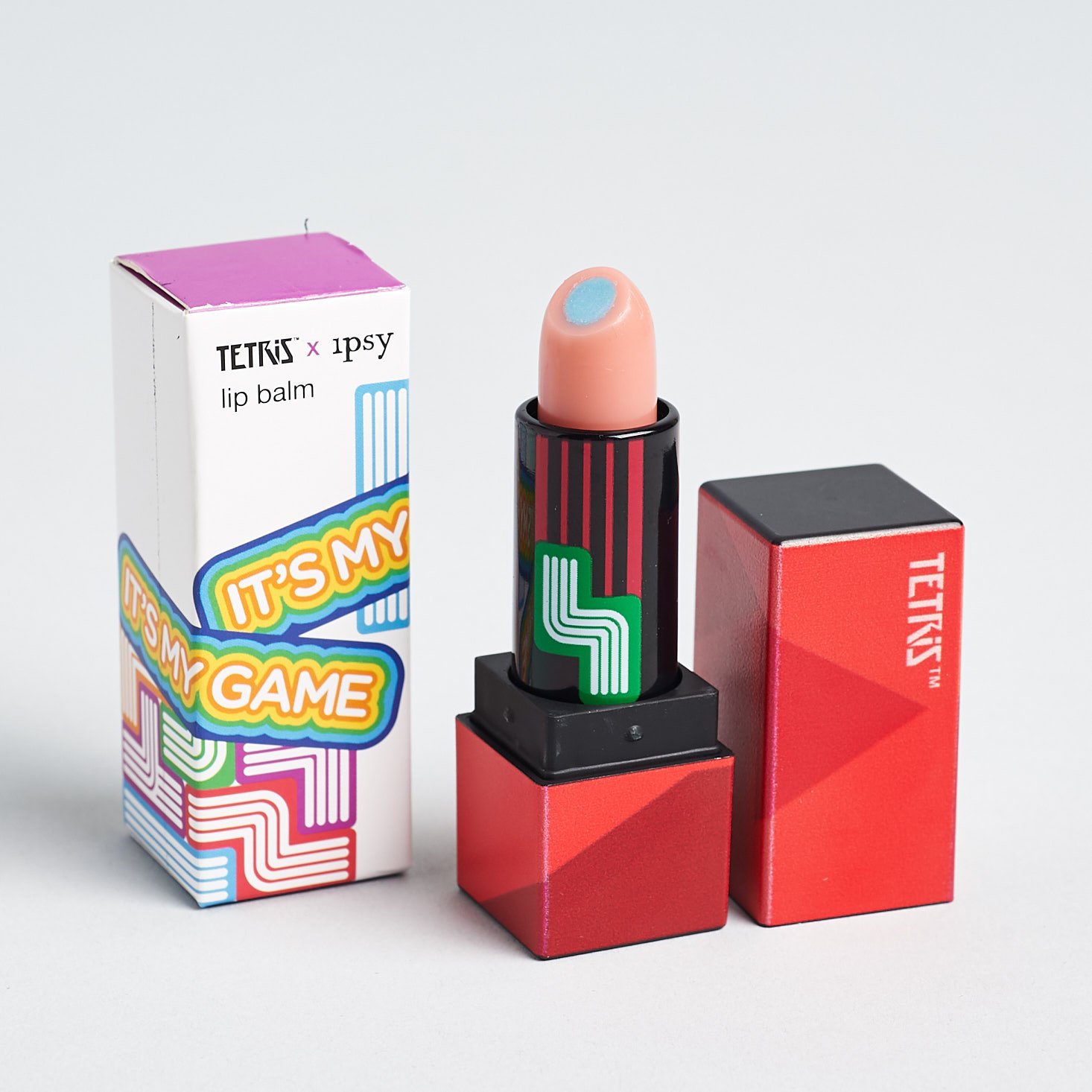 Ipsy x Tetris May 2019 makeup subscription box review lip balm m4d sk1llz