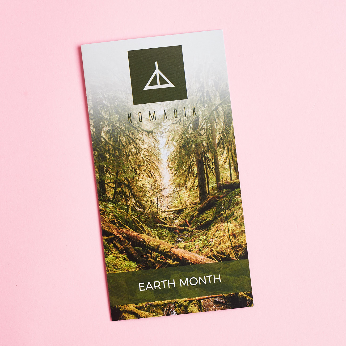 Nomadik Earth Month April 2019 review booklet cover