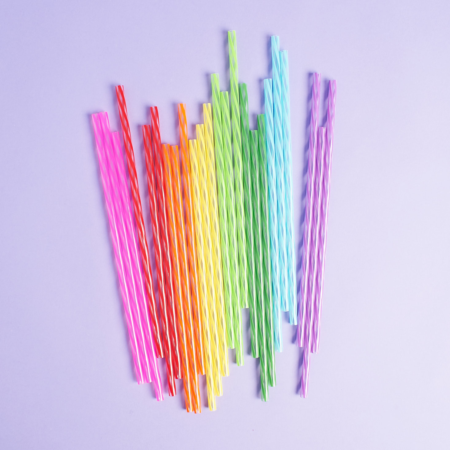 Kikkerland Rainbow Re-usable Straws