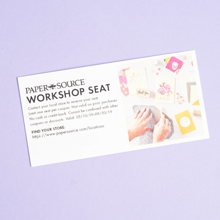 Paper Course Box Papersource Subscription Box Review - Summer 2019 | MSA