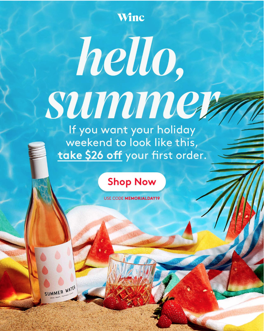 Winc Memorial Day Sale – $26 Off Your First Box!