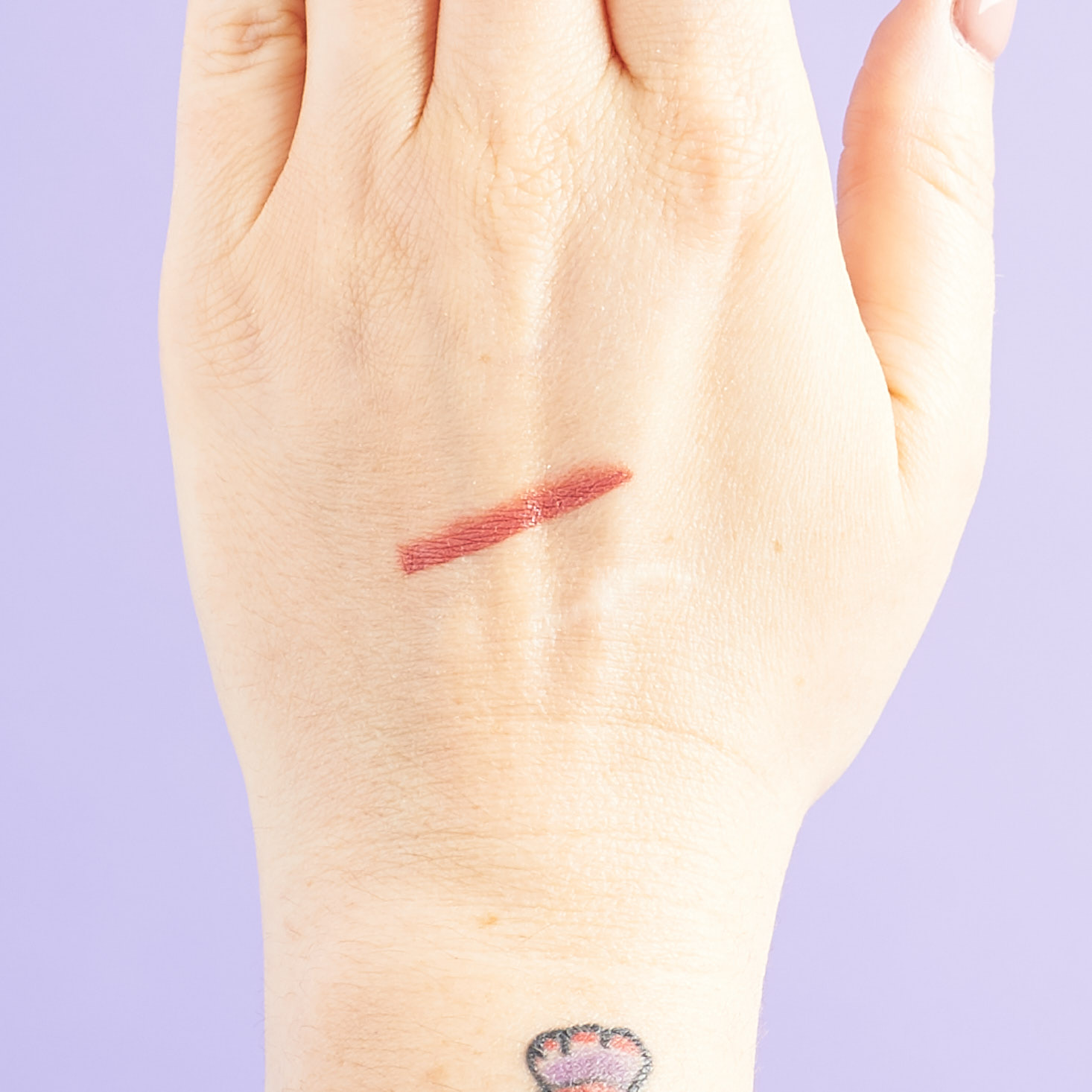 swatch of Caley Beach Babe Natural Lip Pencil in Dusty Rose