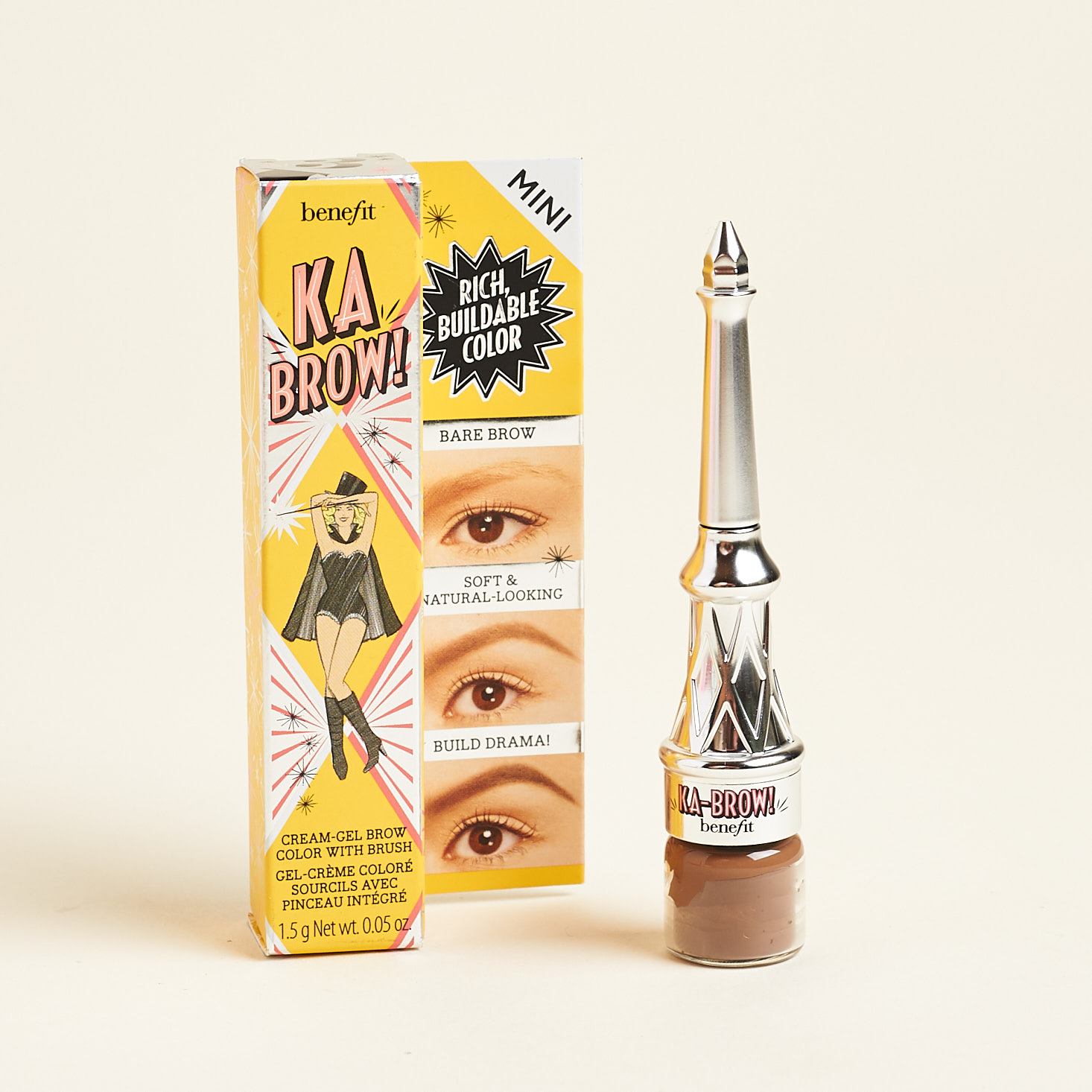 ka brow by benefit packaging front