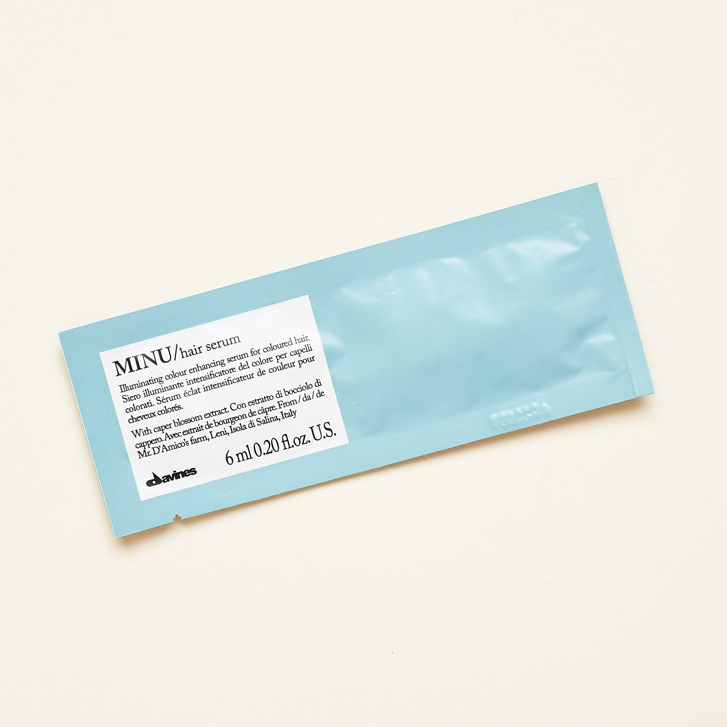 davines conditioner packet