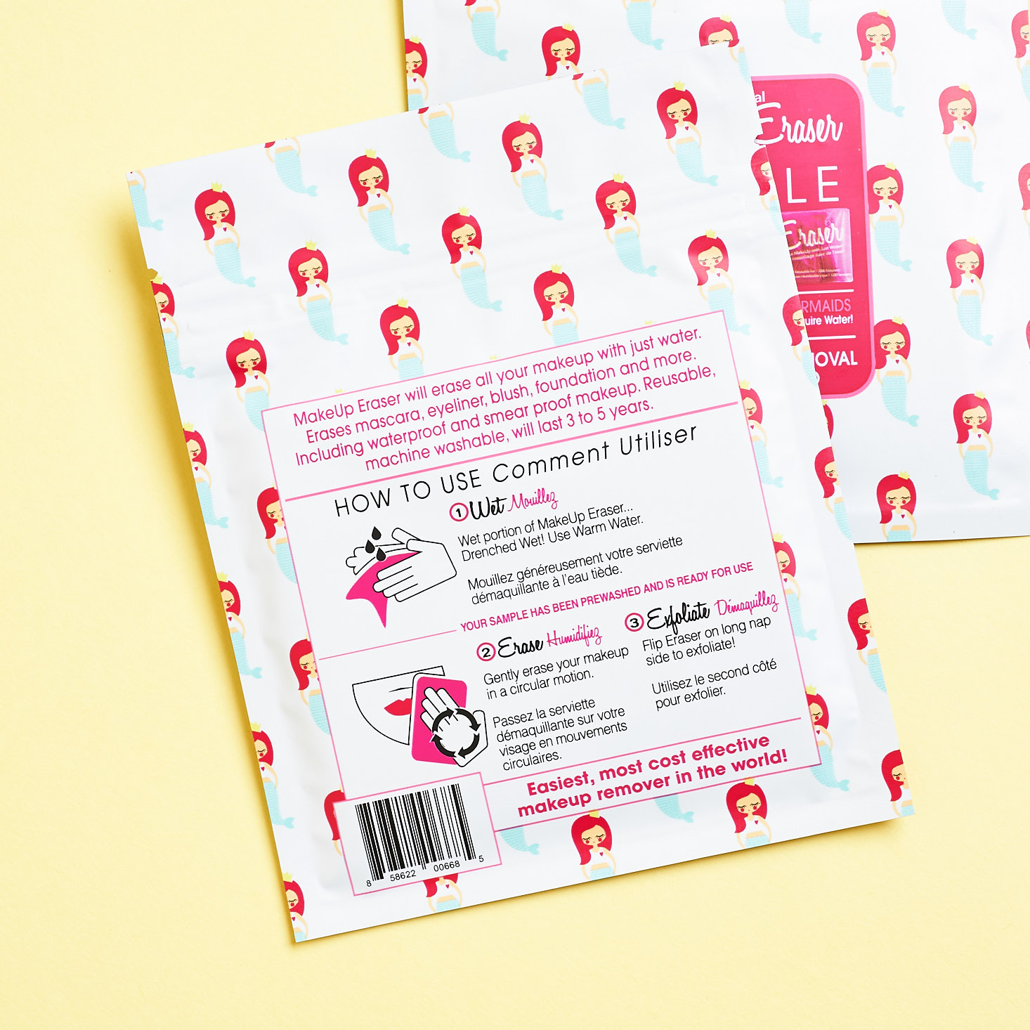 Birchbox Curated 3 June 2019 beauty box review magic eraser samples back