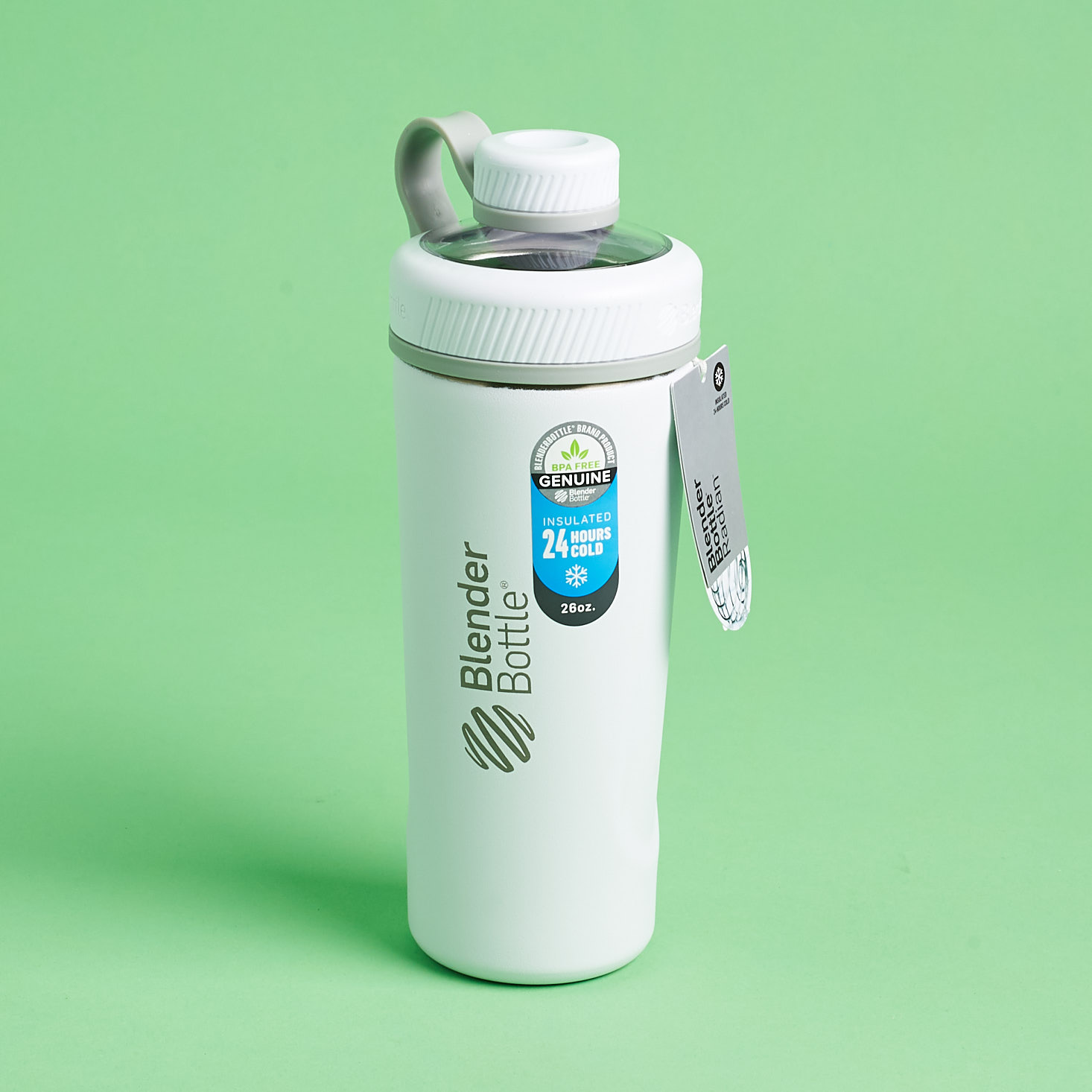 BlenderBottle Radian Insulated Stainless Steel Shaker with tags
