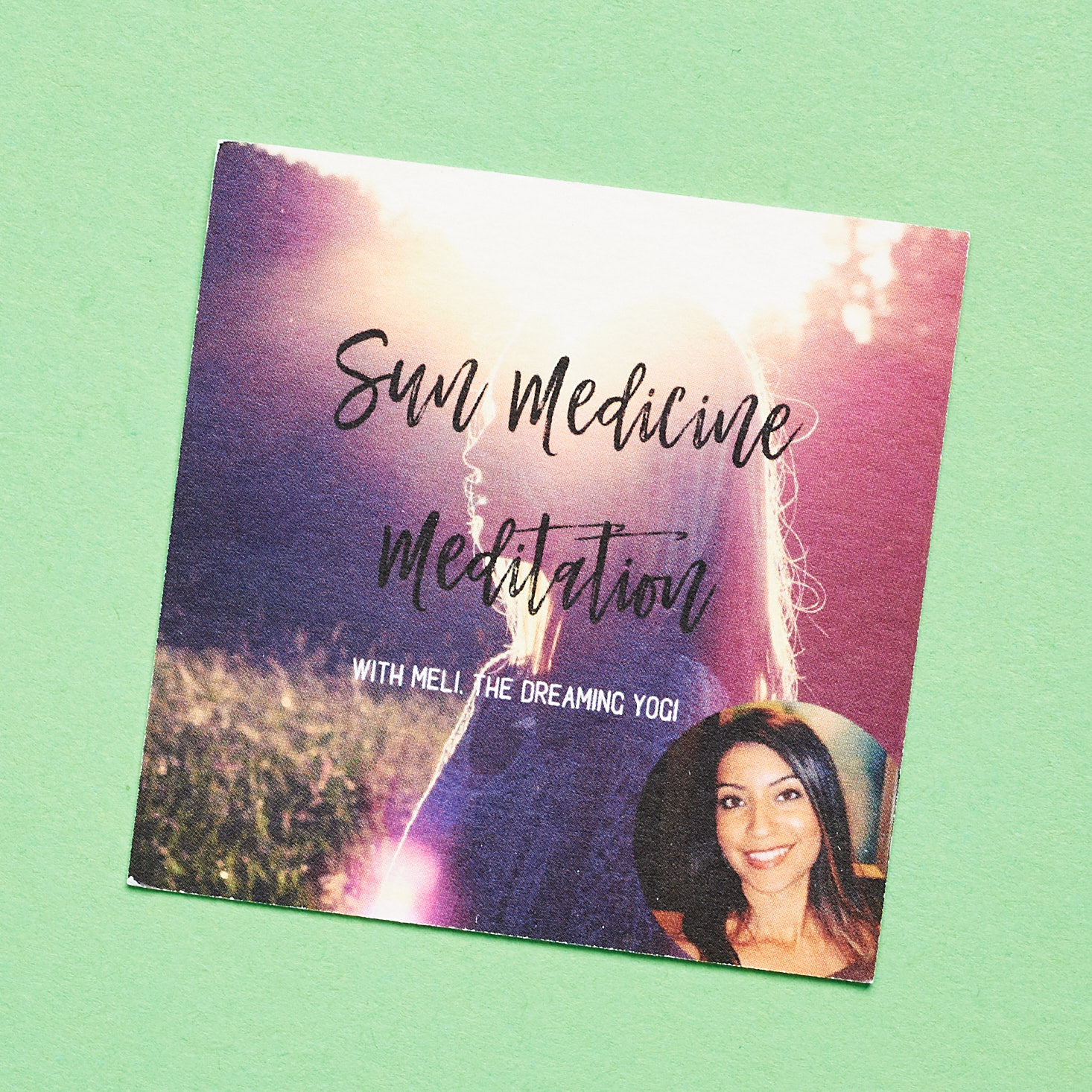 Buddhi Box Oils June 2019 review meditation card