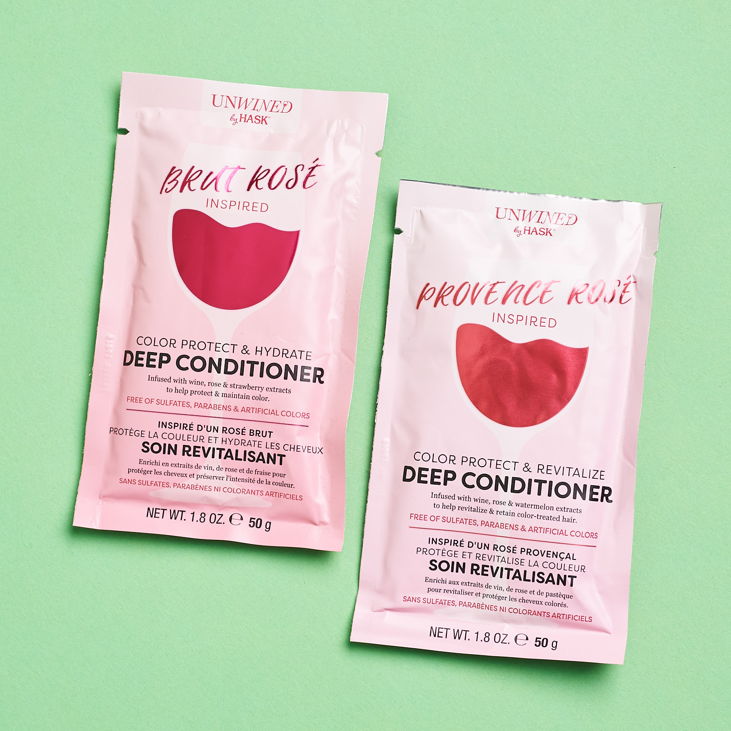 Glossybox June 2019 beauty subscription box review hair conditioner packs