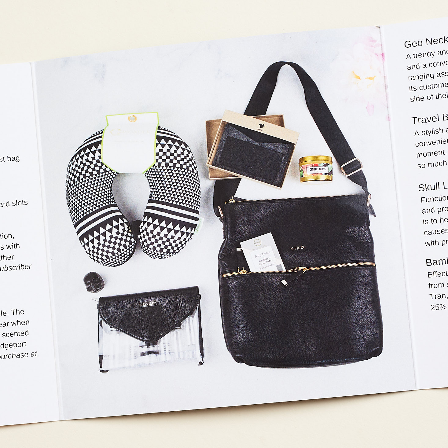 styled image of all products inside booklet