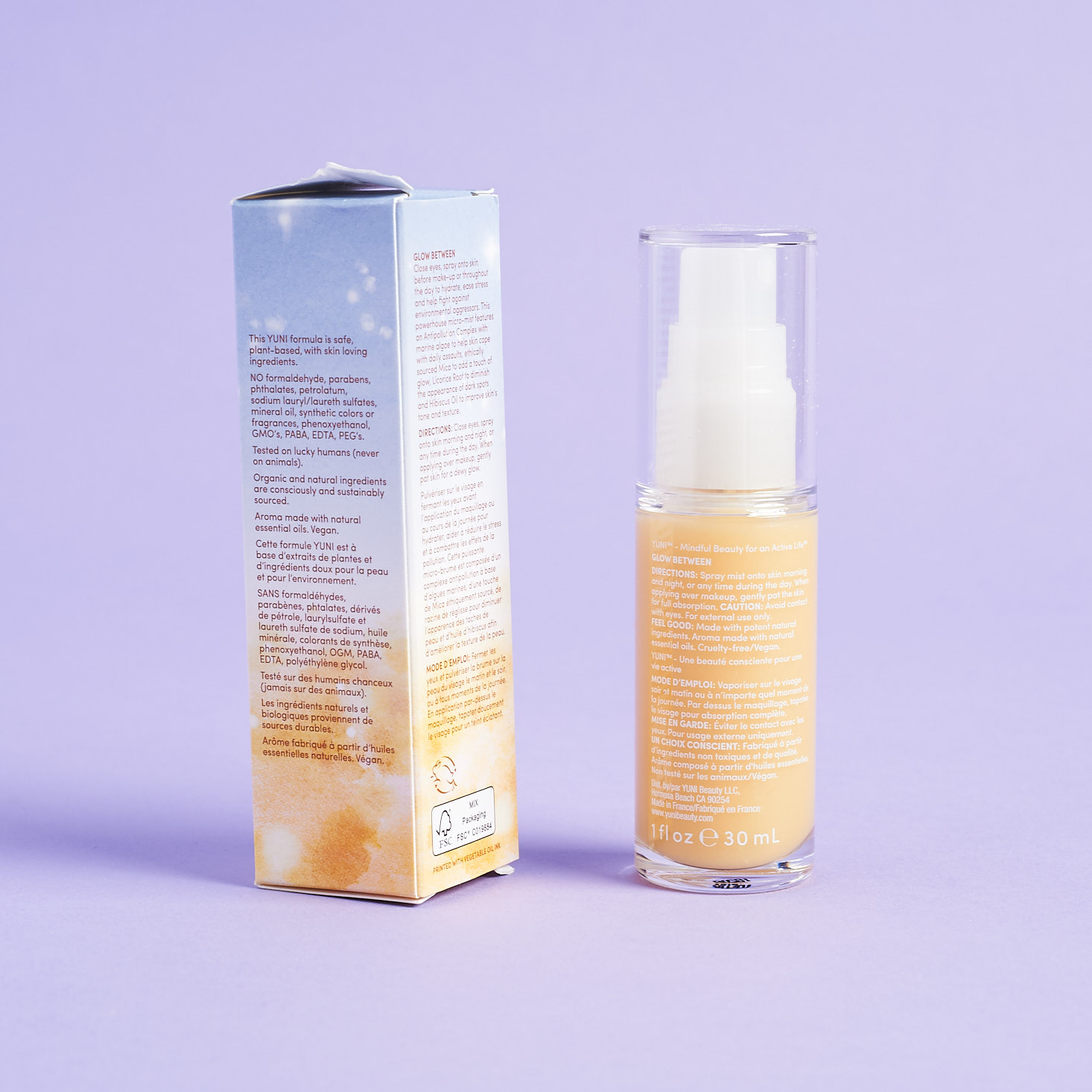 back of Yuni Beauty Glow Between Jelly Micro Mist