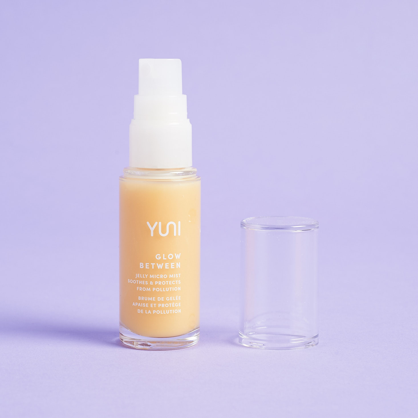 Yuni Beauty Glow Between Jelly Micro Mist with cap off