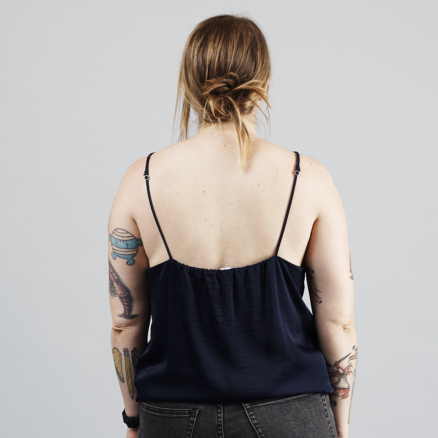 back of Noir Multi Strap Cami