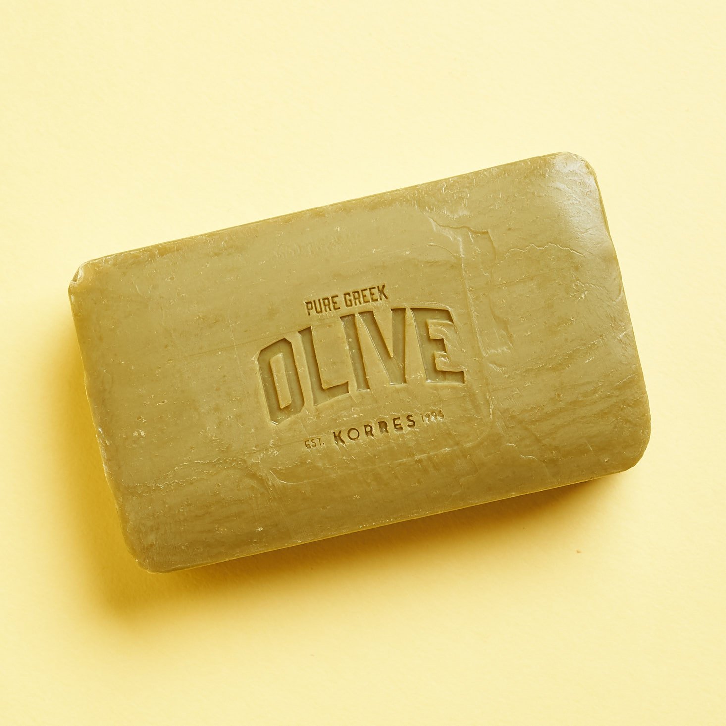 Look Fantastic June 2019 beauty box review korres olive soap open