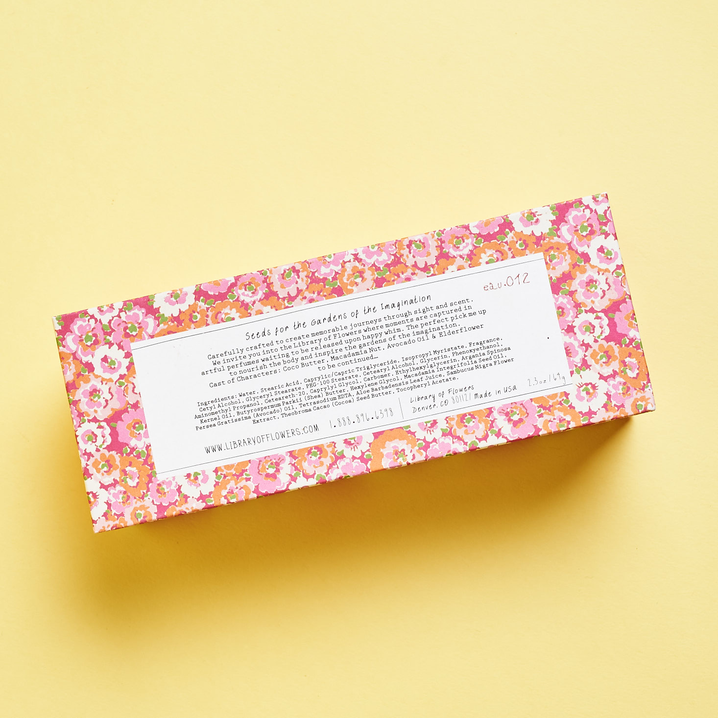 Margot Elena June 2019 review hand cream bottom of box