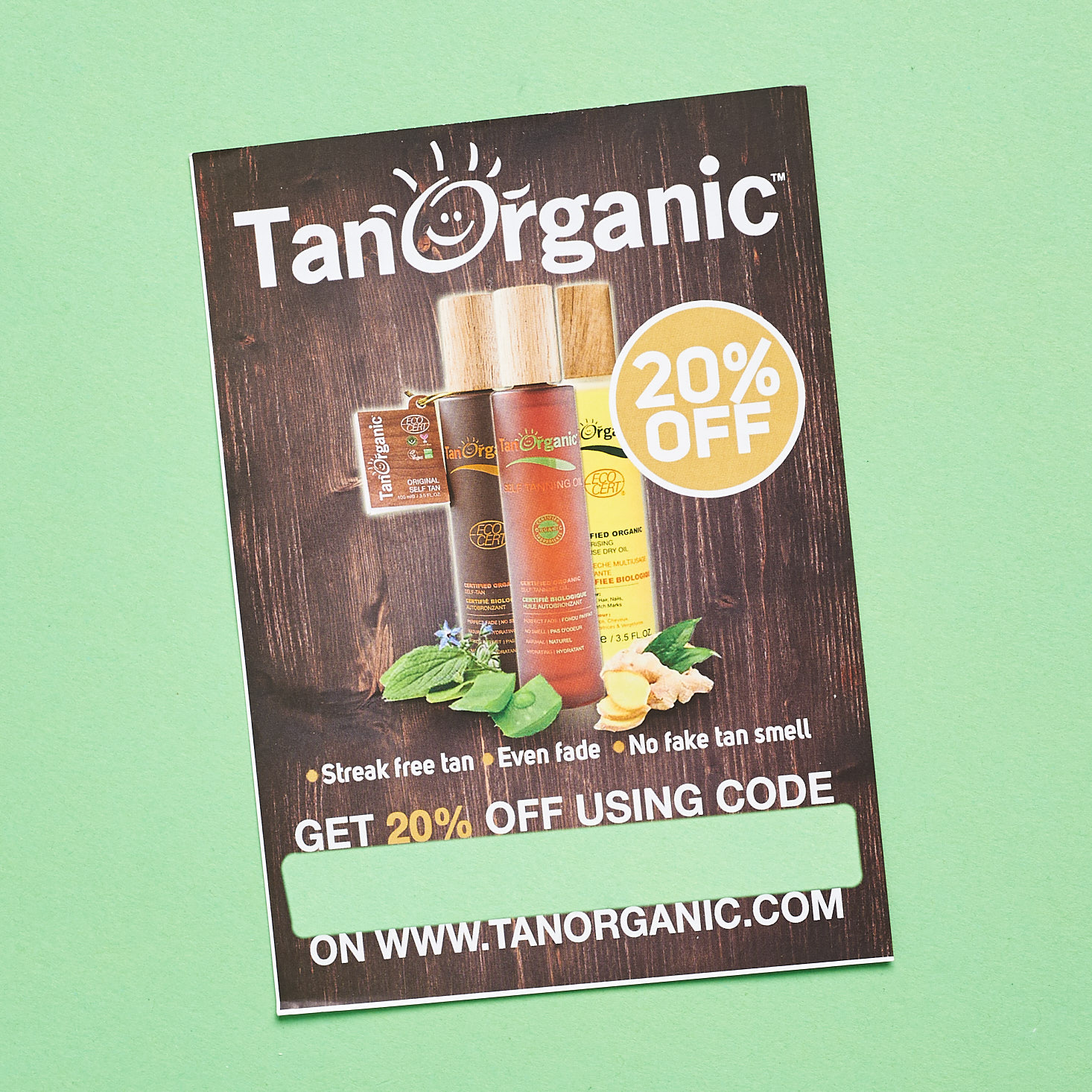 TanOrganic coupon