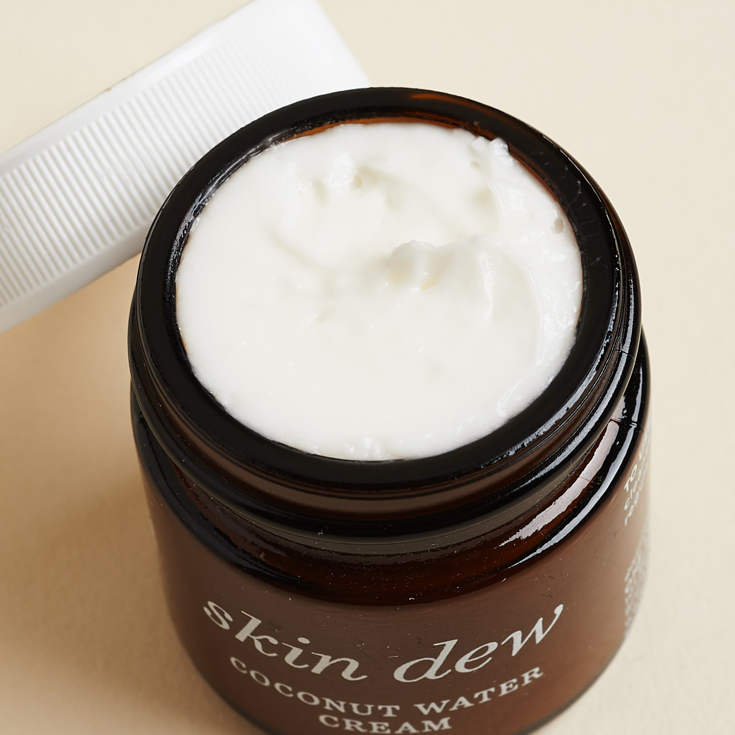 open jar of One Love Organics Skin Dew