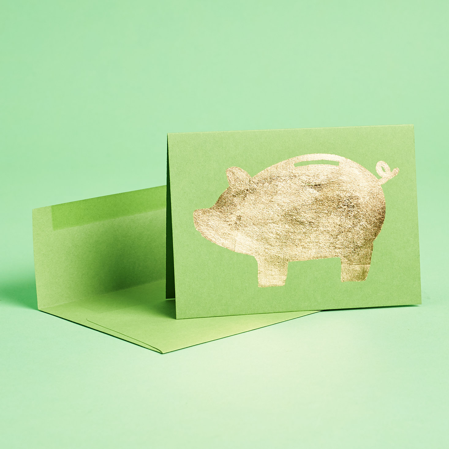piggy bank card