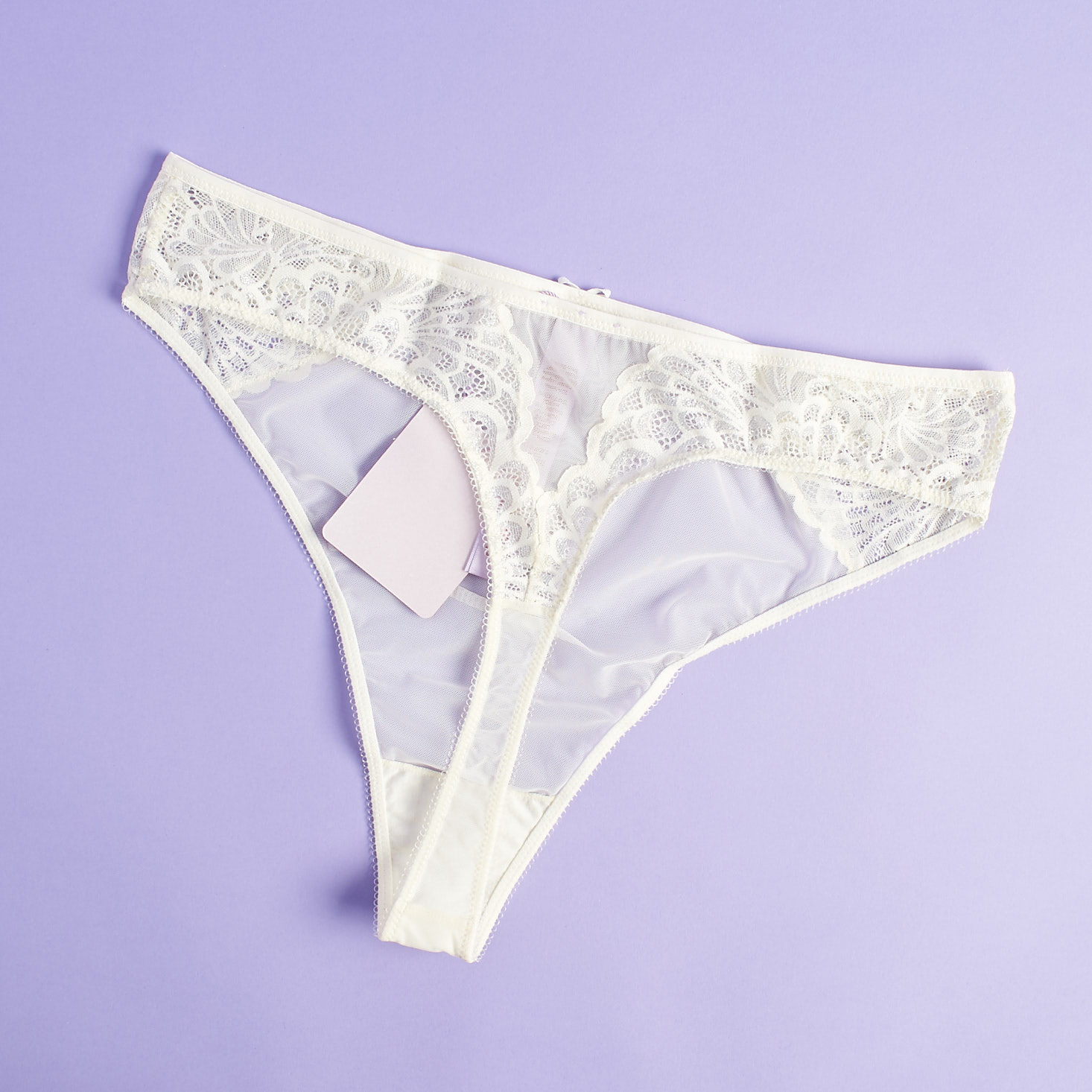 Savage x Fenty Xtra VIP 1 year anniversary Box May 2019 review high waisted white thong