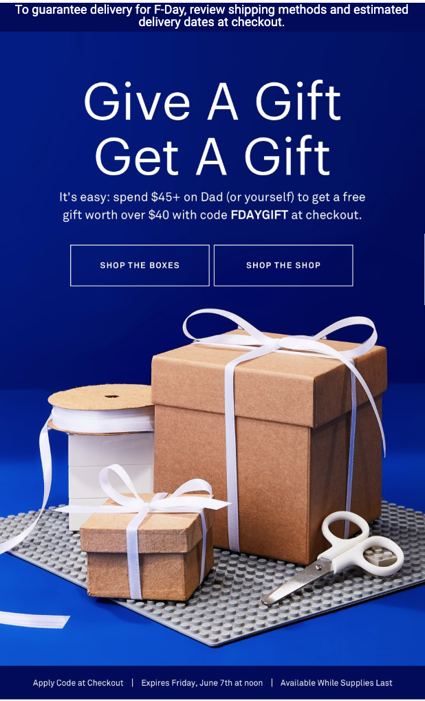 Bespoke Post Father’s Day Coupon – Free Surprise Gift with $45 Purchase or Subscription!