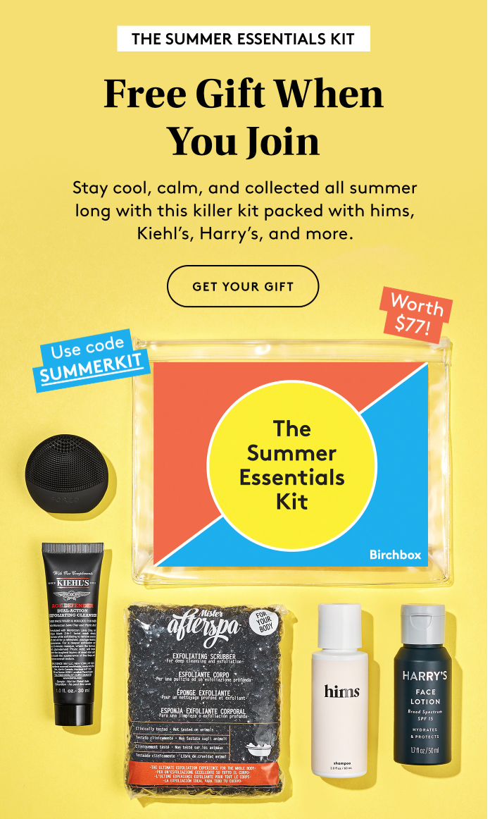 Birchbox Grooming Coupon – Free Summer Essentials Kit with Annual Subscription!