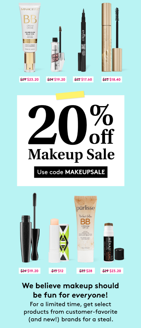 Birchbox Sale – 20% Off Makeup!