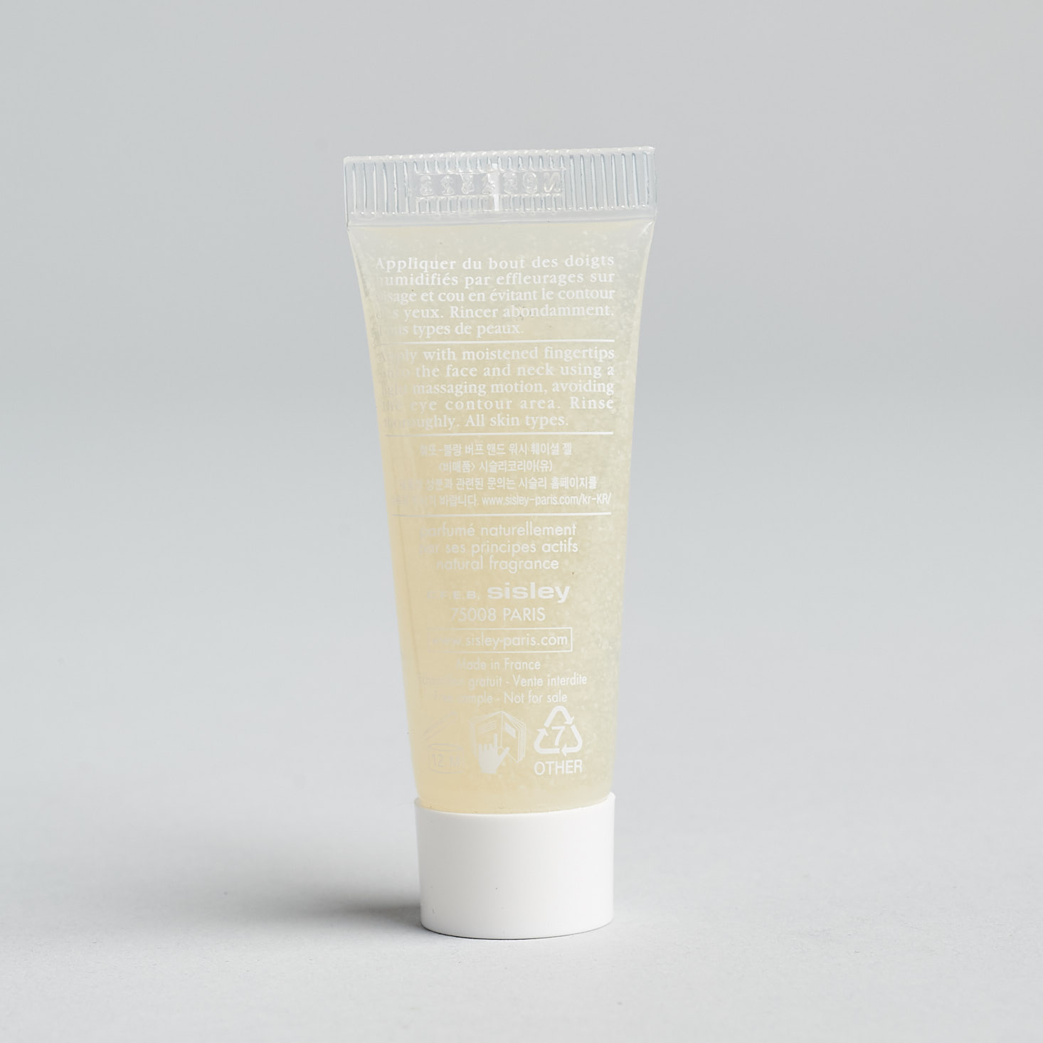 Sisley June 2019 Review cleanser back info